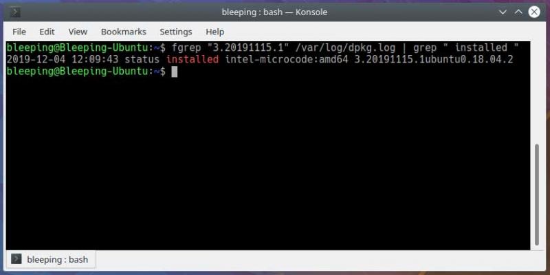 Ubuntu檢查微碼